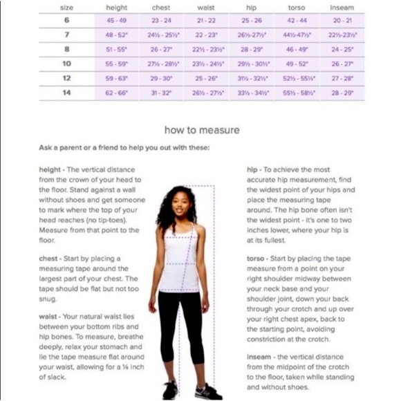 SOLD Ivivva Everlux Rhythmic Leggings Cropped Black Size 14 - Picture 7 of 7